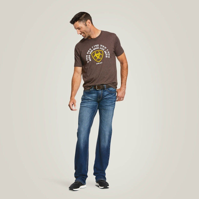 Ariat Mens Rocker Stretch Nassau Stackable Straight Leg Jeans - Summit