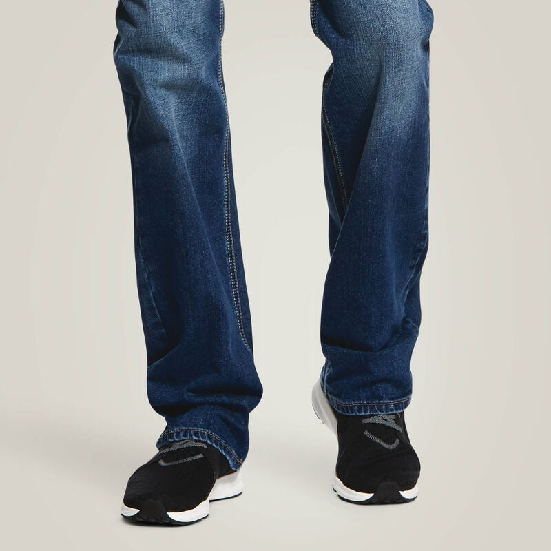 Ariat Mens Rocker Stretch Nassau Stackable Straight Leg Jeans - Summit
