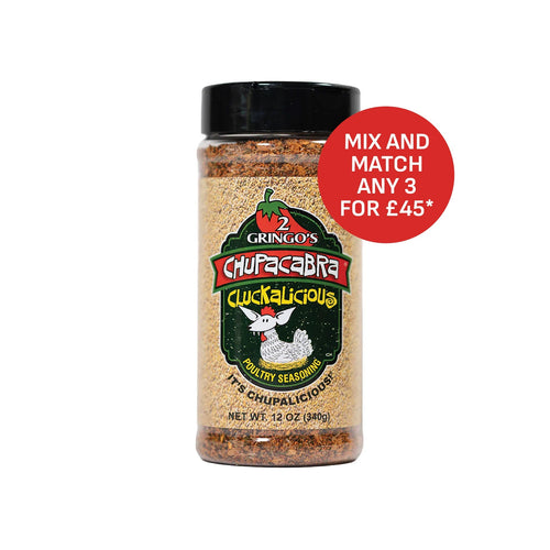 2 Gringos Chupacabra 'Cluckalicious' Chicken Rub - 340g (12oz)