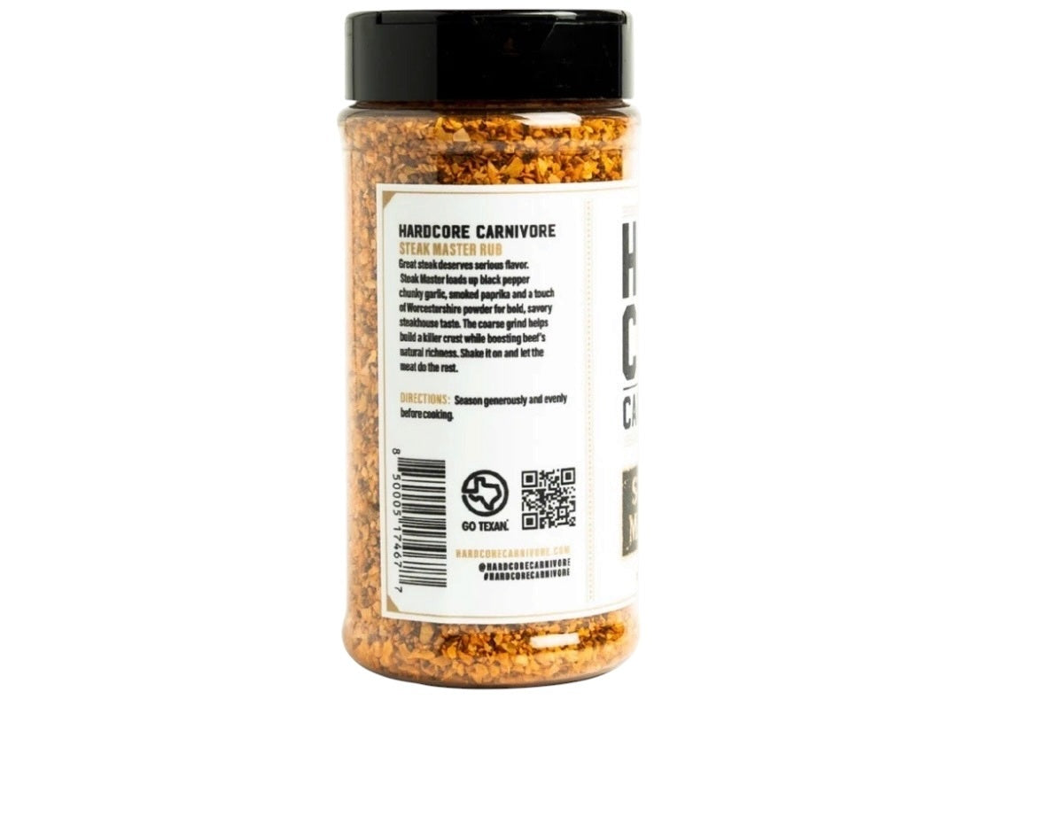 Hardcore Carnivore Steak Master Seasoning - 350g (12oz)