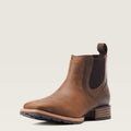 Ariat Mens Hybrid Low Boy Wide Square Toe Chelsea Boots - Old Earth
