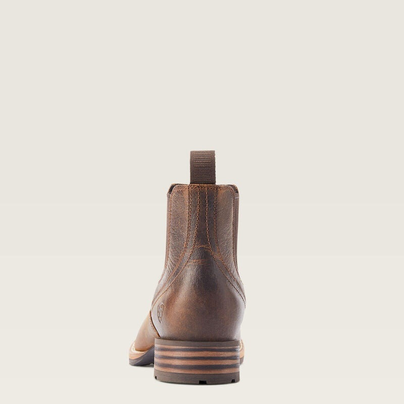 Ariat Mens Hybrid Low Boy Wide Square Toe Chelsea Boots - Old Earth