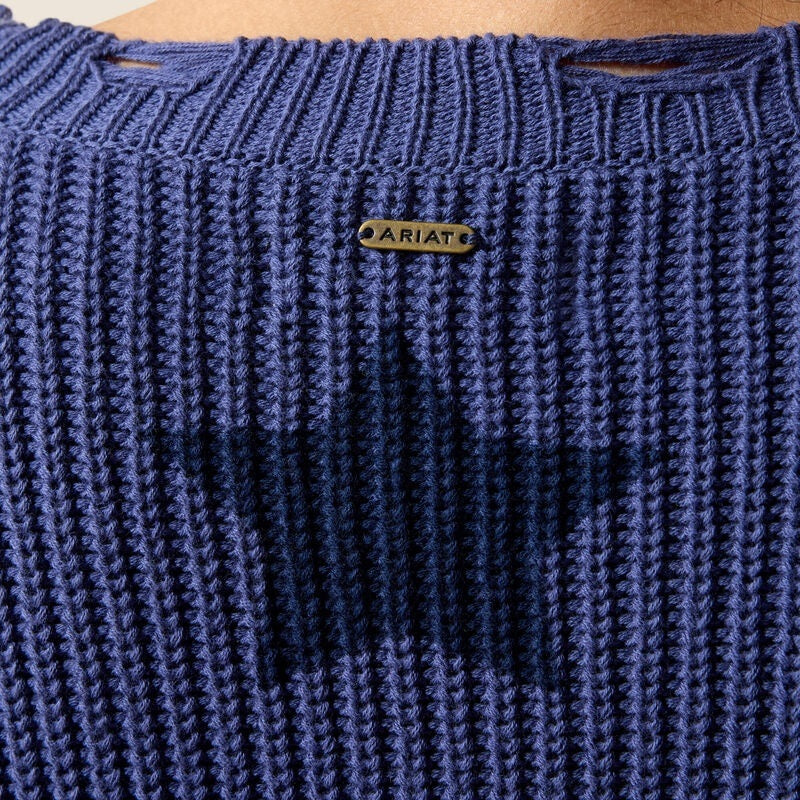 Ariat Womens Americana Sweaters - Indigo Knit