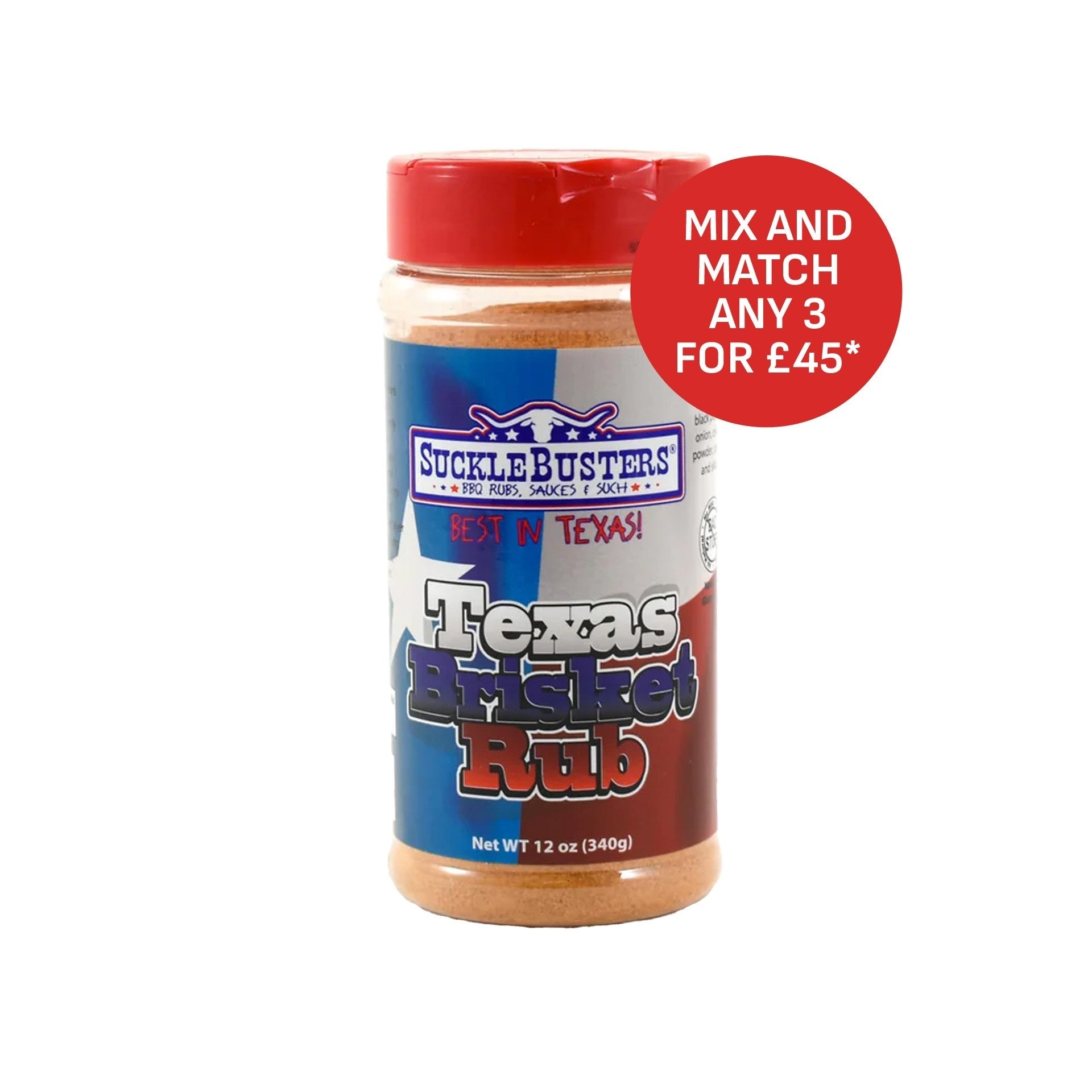 Sucklebusters Texas Brisket BBQ Rub 340g (12oz)