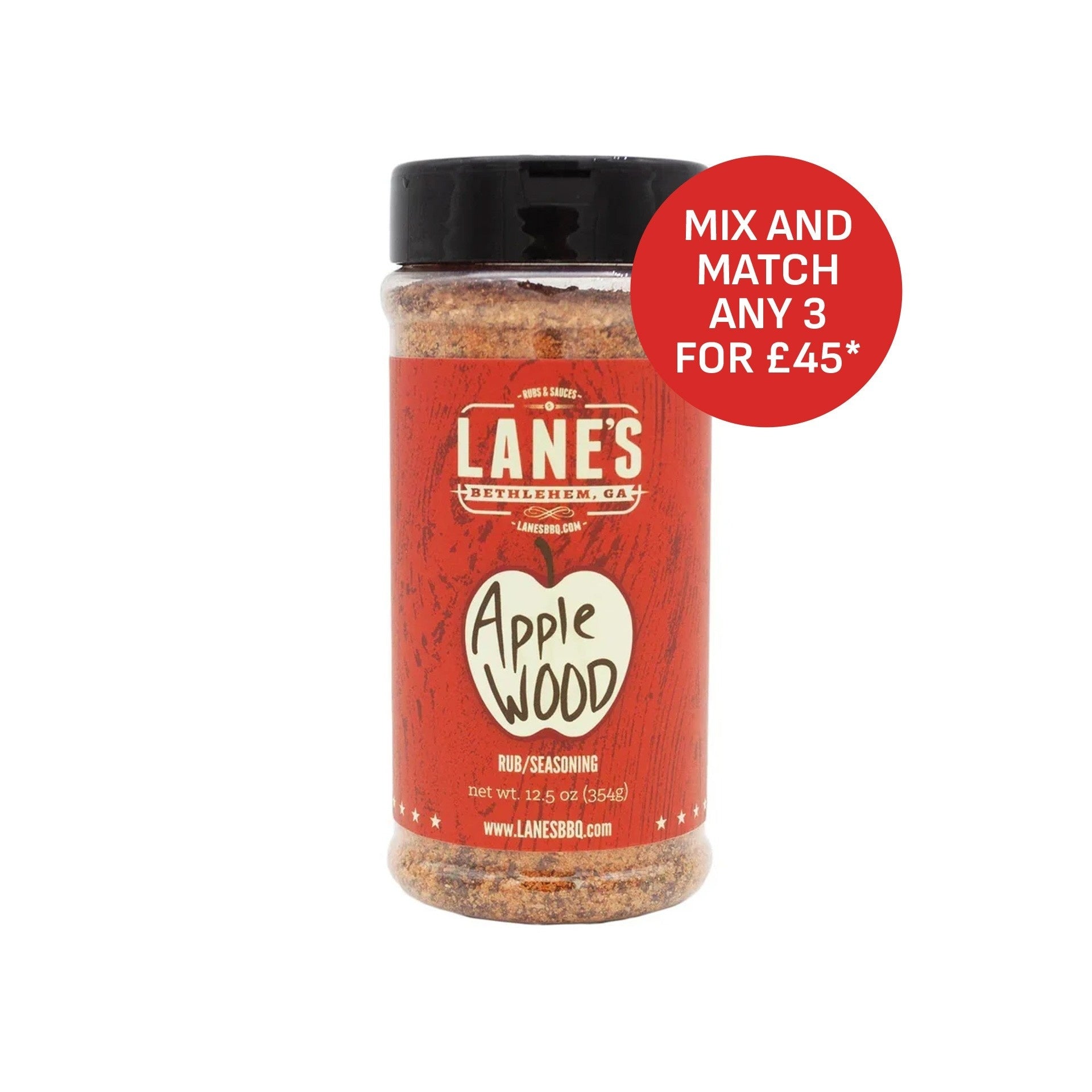 Lane's BBQ 'Applewood' Rub 354g (12.5oz)