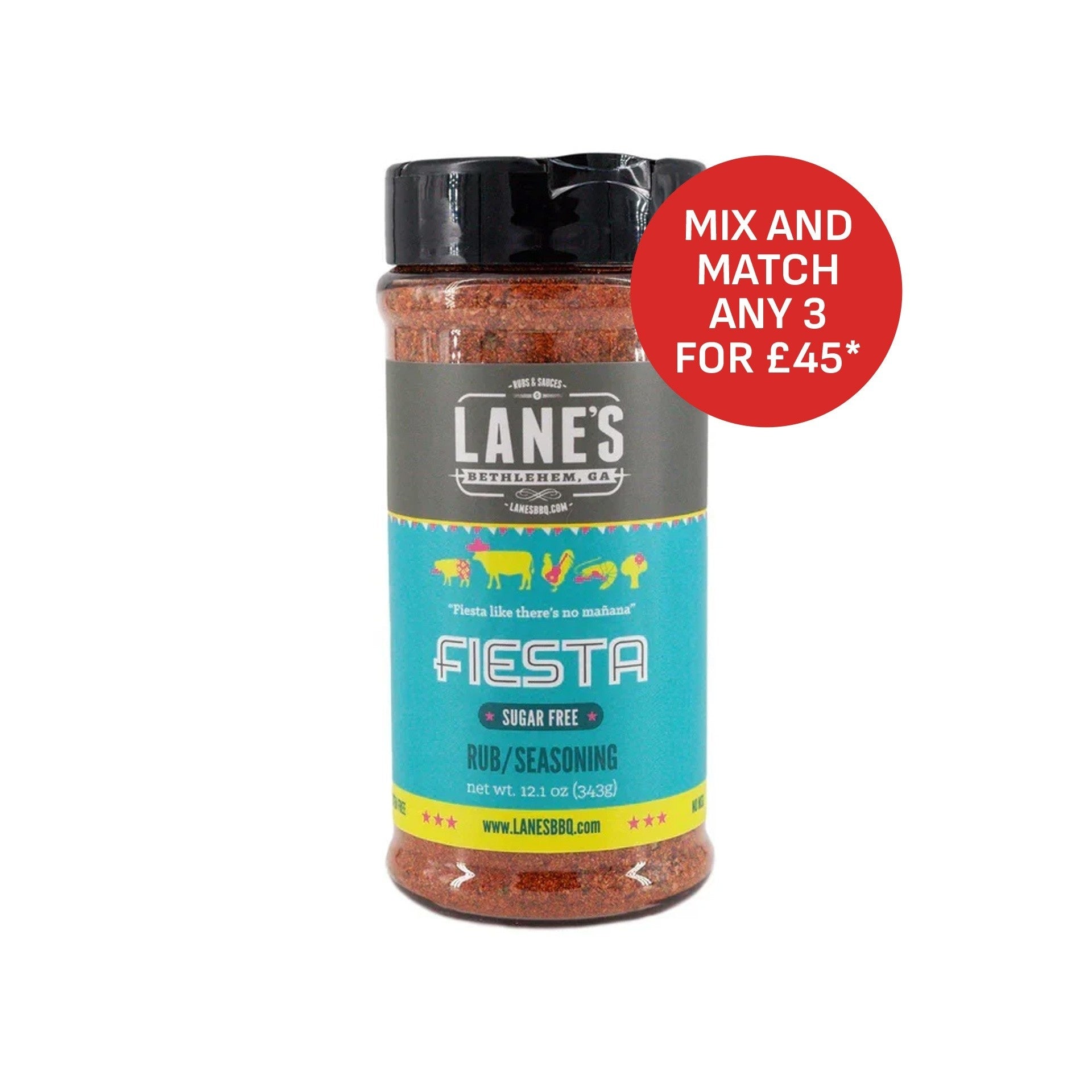 Lane's BBQ 'Fiesta' Rub (12.1oz) 343g