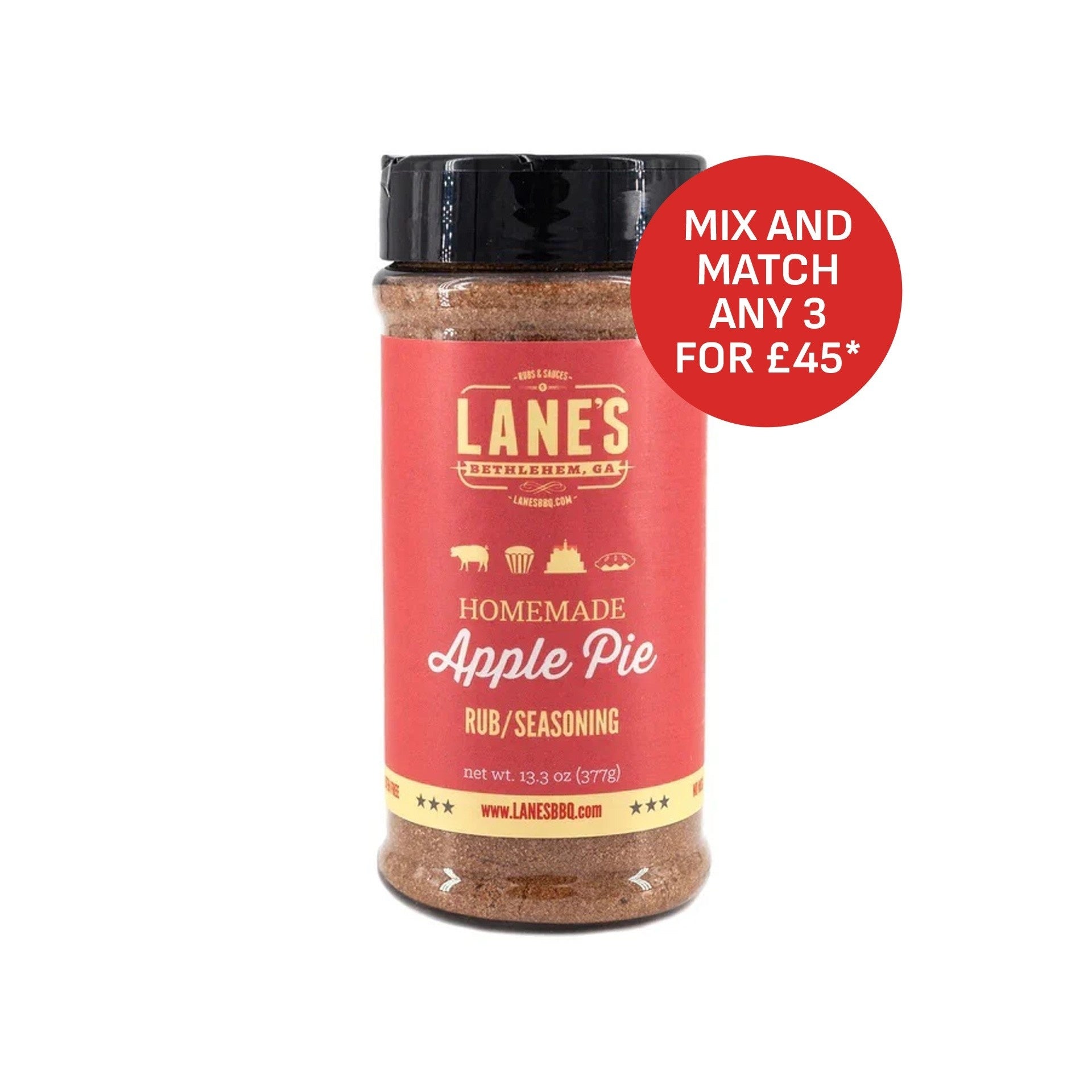 Lane's BBQ 'Homemade Apple Pie' Rub (13.3oz) 377g