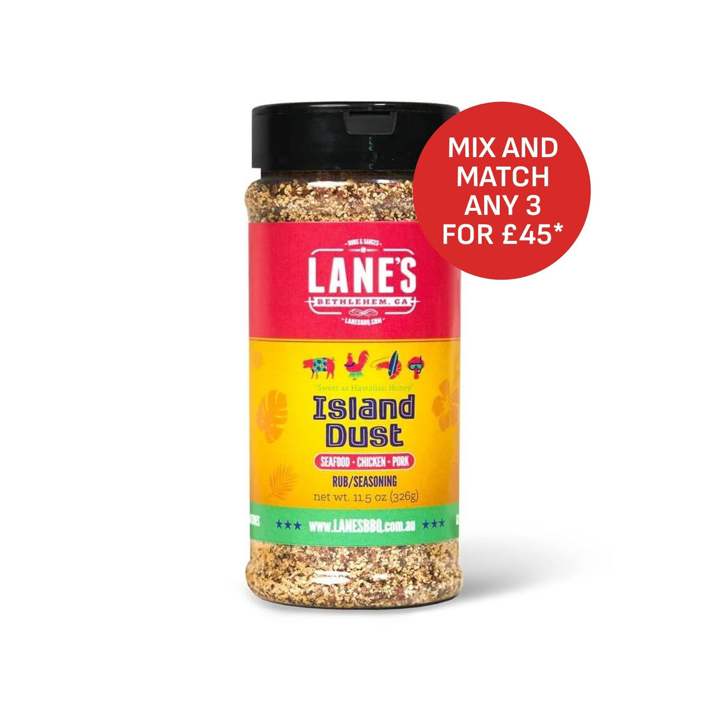 Lane's BBQ 'Island Dust' Rub 326g (11.5oz)