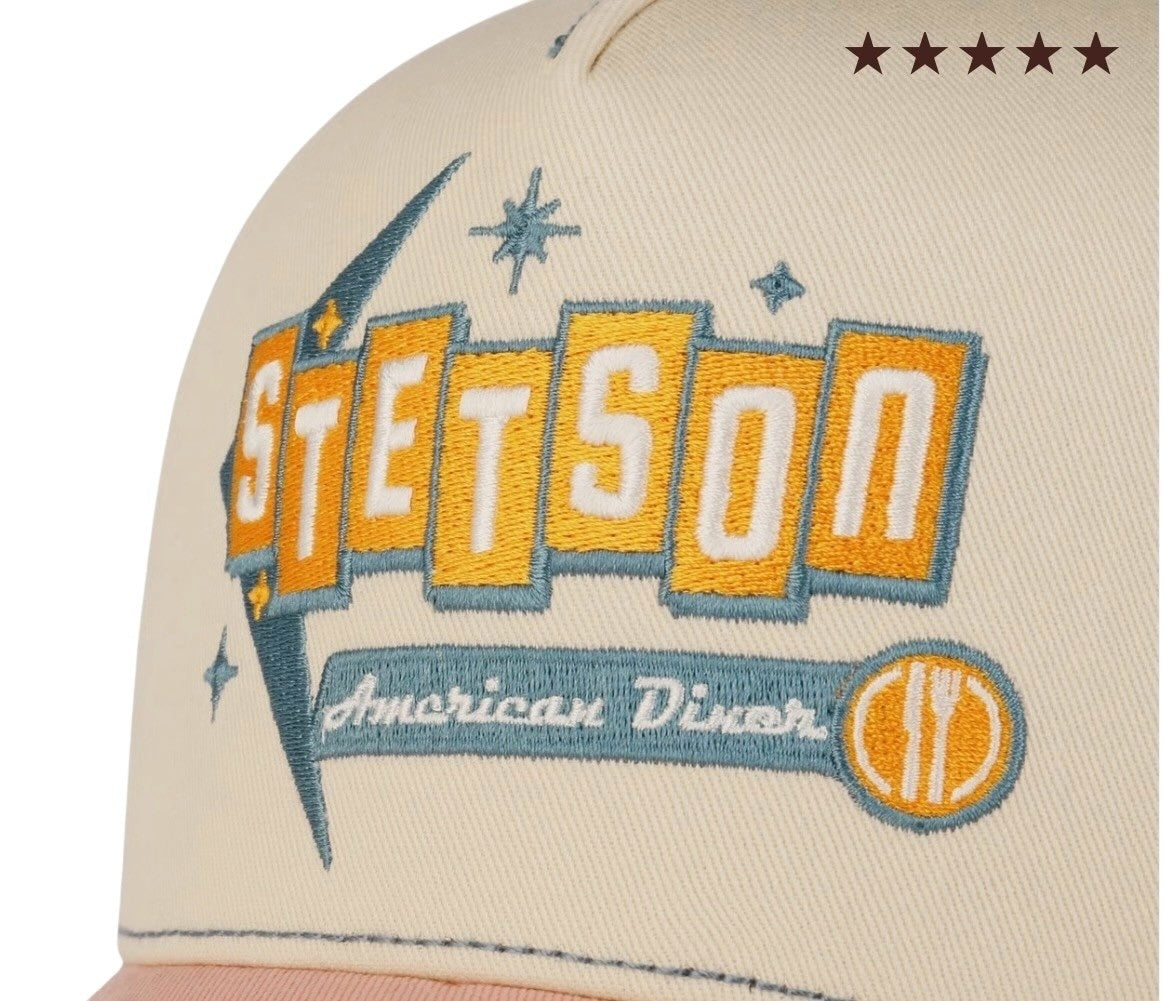 Stetson American Diner Trucker Cap - Blue / Pink