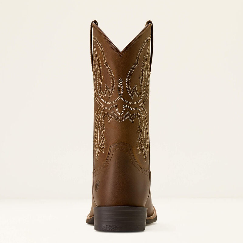 Ariat Mens Sport Stratten W Toe Western Boots - Distressed Brown