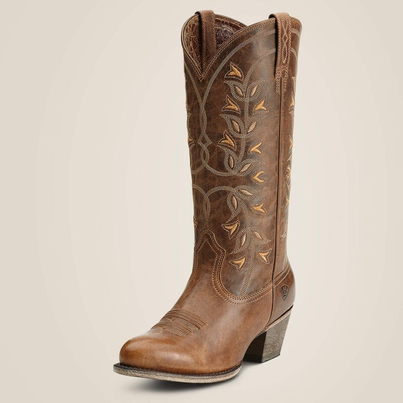 Ariat Womens Desert Holly Almond Toe Western Boots - Pearl