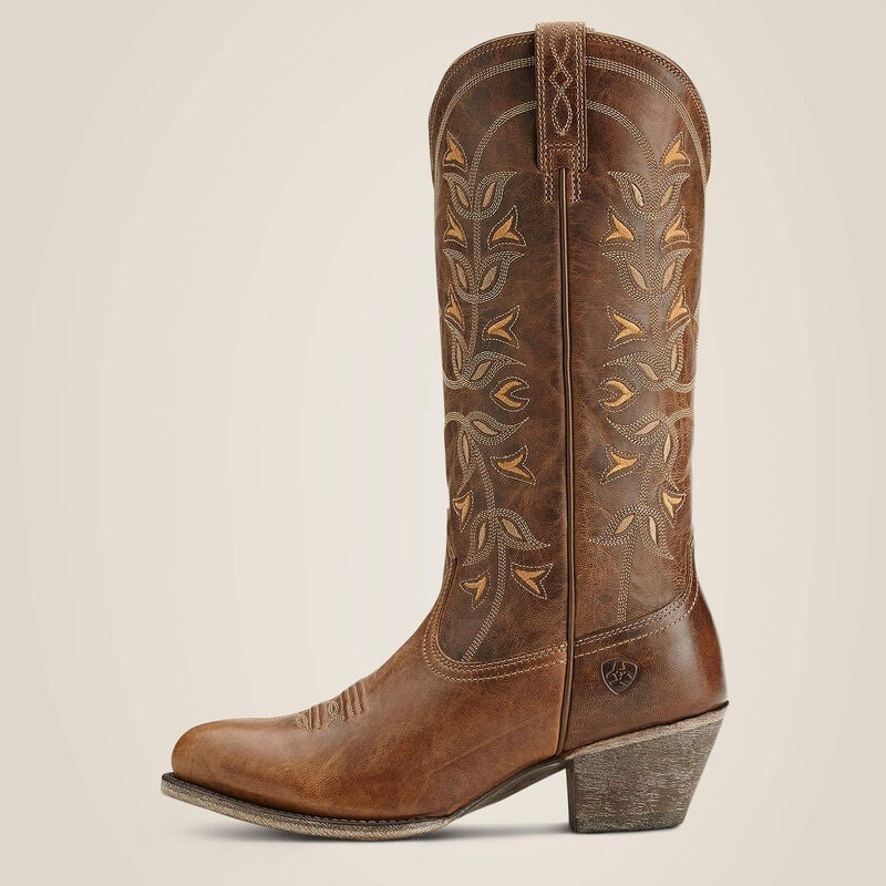 Ariat Womens Desert Holly Almond Toe Western Boots - Pearl