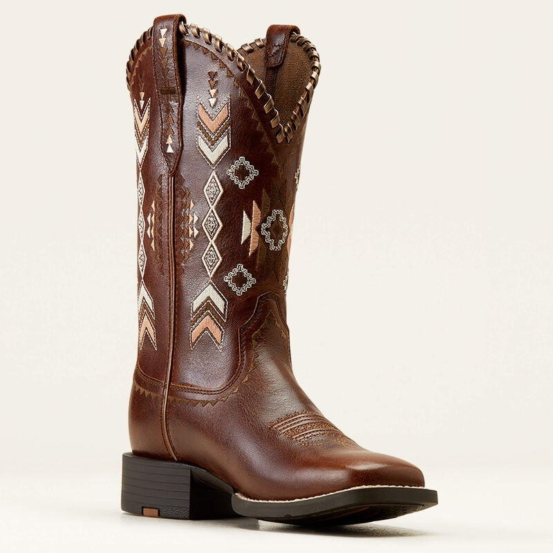 Ariat Womens Round Up Skyler Western Boots - Canyon Tan