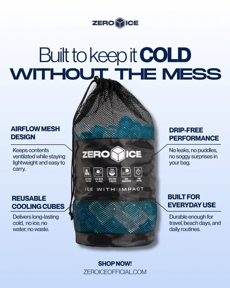 Zero Ice Reusable Cubes (300 Cubes)