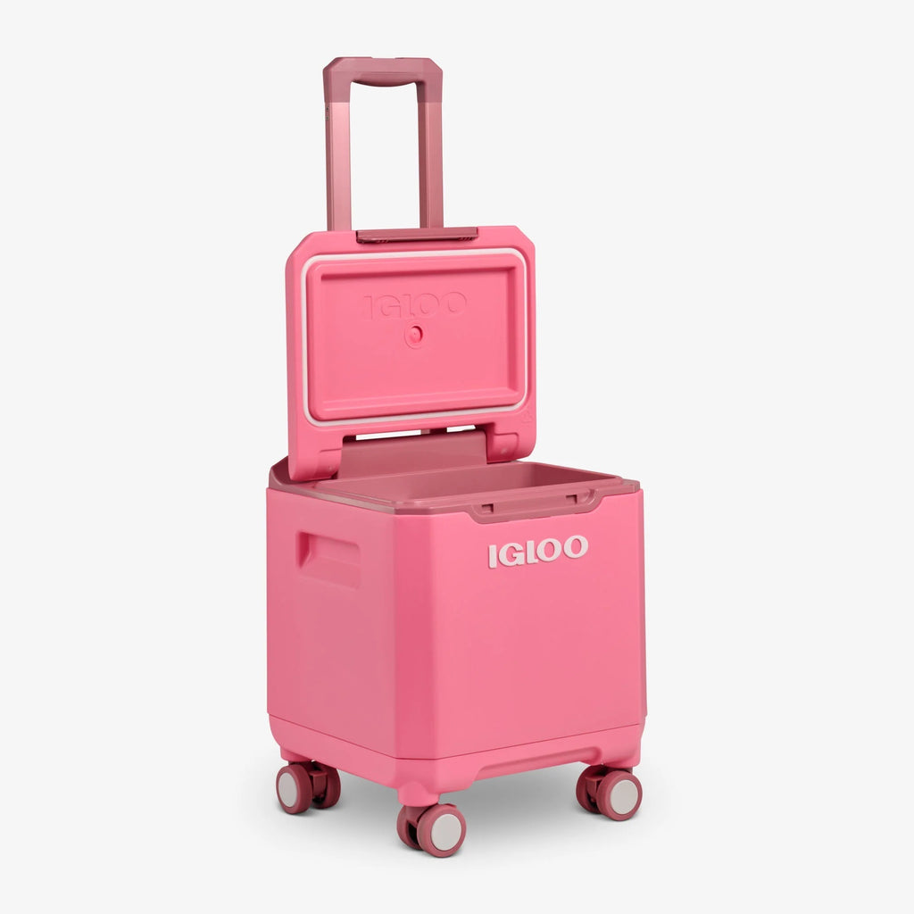 Igloo Tag Along Too Spinner Cooler 20QT - Thrift Pink