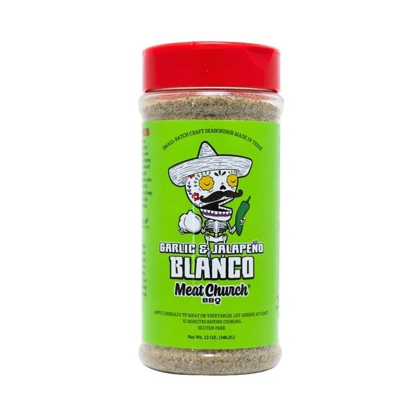Meat Church Garlic & Jalapeno Blanco BBQ Rub - 12oz (340g)