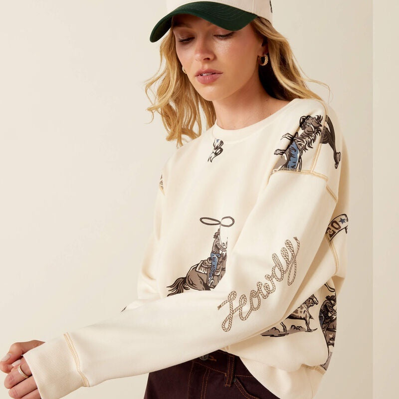 Ariat Womens Rancher Sweatshirts - Parchment