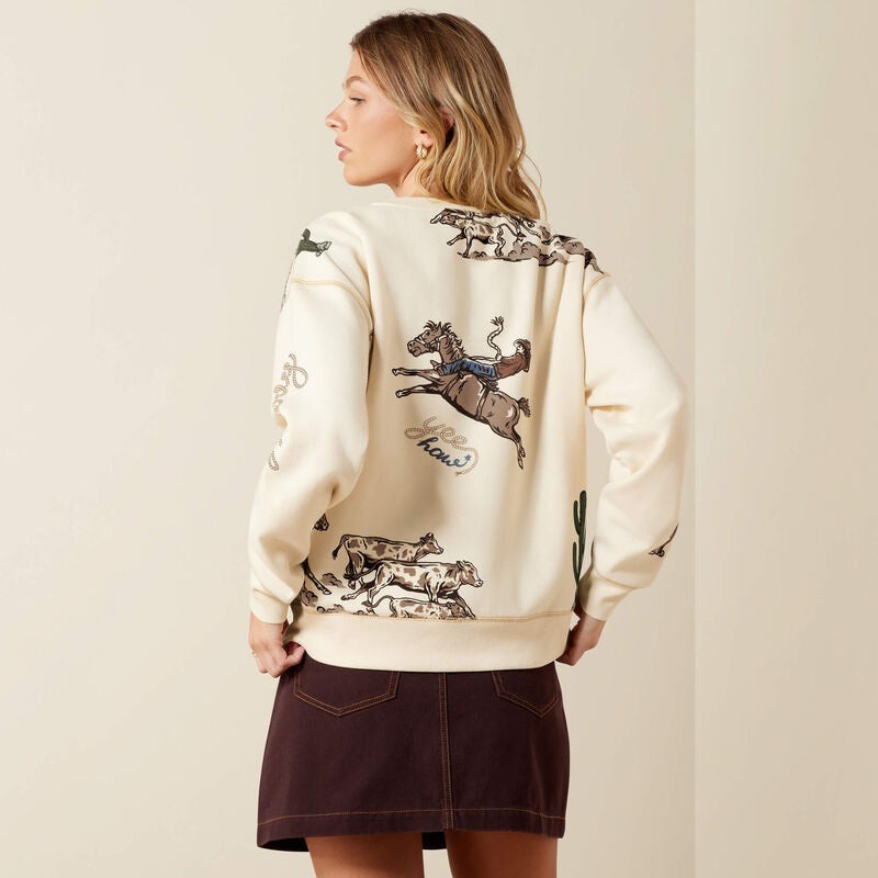 Ariat Womens Rancher Sweatshirts - Parchment