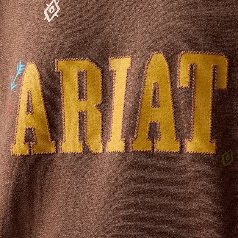 Ariat Womens Essential Crew Sweatshirts - Chicory Coffee Heather