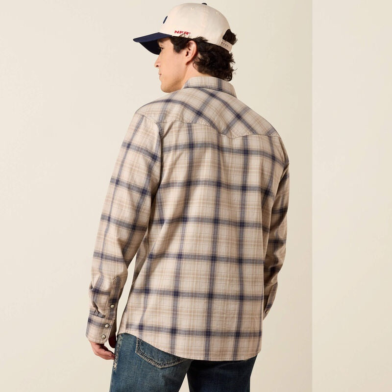 Ariat Retro Hudde Fitted Snap Shirts - Peyote Plaid