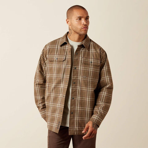 Ariat Rebar Flannel Insulated Shirt Jackets - Canteen