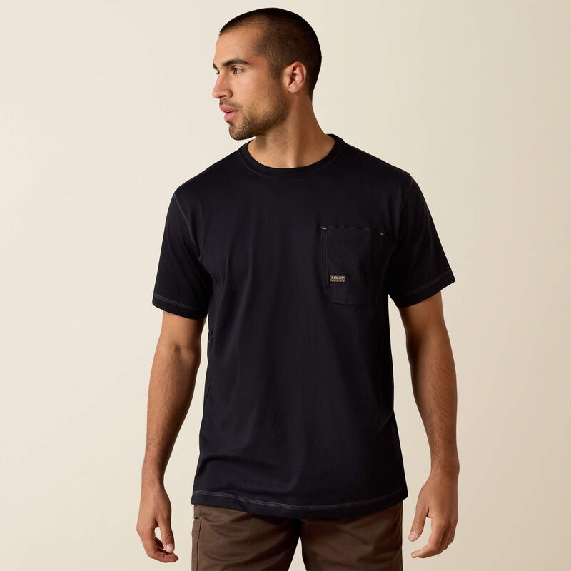 Ariat Mens Rebar Workman T-Shirts - Black