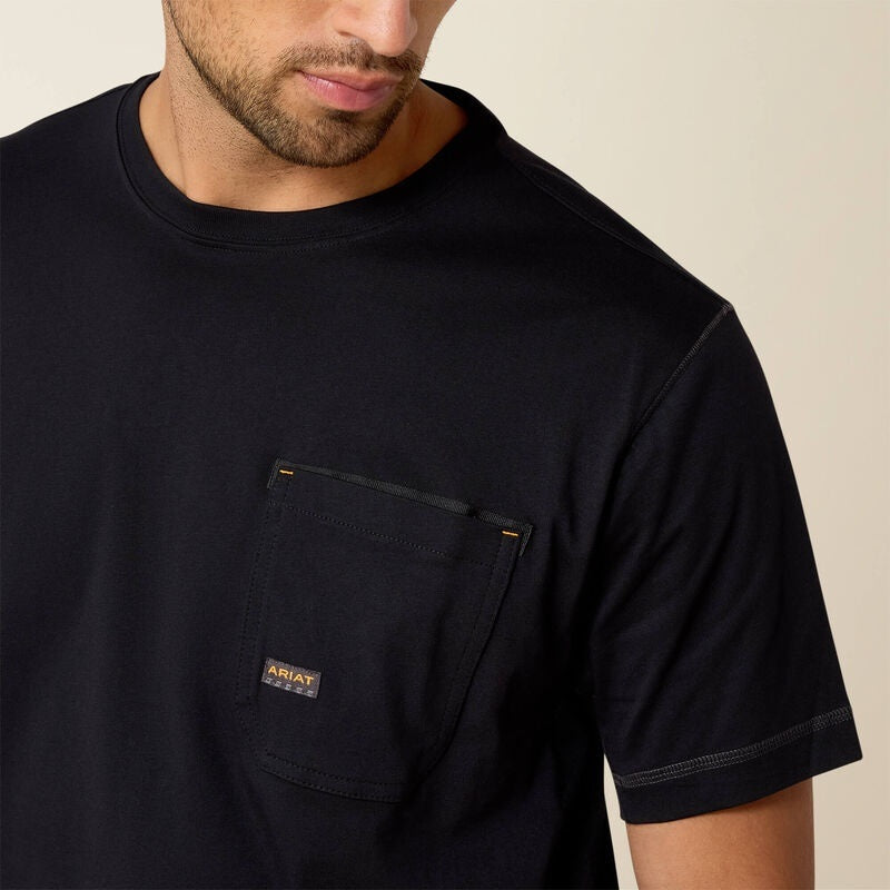 Ariat Mens Rebar Workman T-Shirts - Black