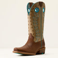 Ariat Womens Lucera Narrow Cutter Toe Western Boot - Wheat Brown / Soft Parchment - (Size 5.5)