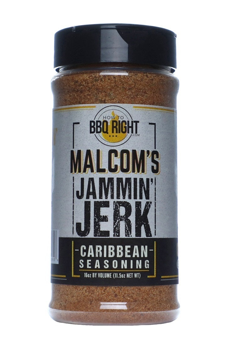 How To BBQ Right Malcolm's Jammin Jerk Caribbean Seasoning - 11.5oz (326g) - CLEARANCE