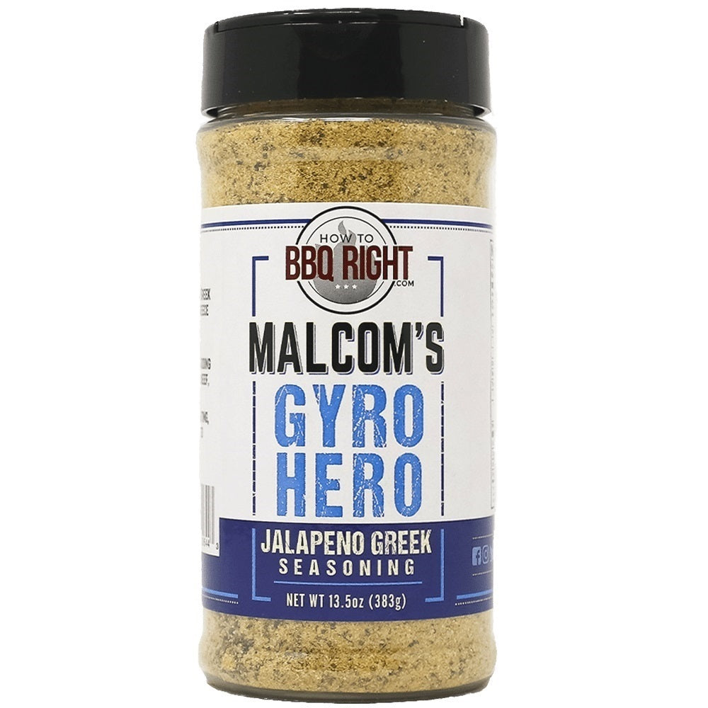 How To BBQ Right Malcolm's 'Gyro Hero' Seasoning - 13.5oz (383g) - CLEARANCE
