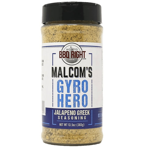 How To BBQ Right Malcolm's 'Gyro Hero' Seasoning - 13.5oz (383g) - CLEARANCE