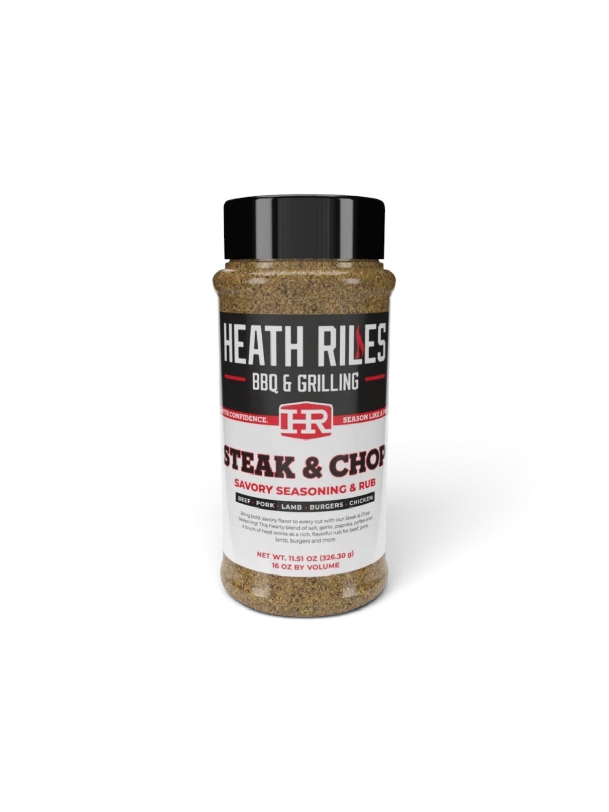 Heath Riles BBQ Steak & Chop Rub - 326g (11.5oz)