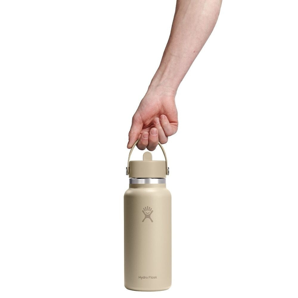 Hydroflask 32oz (946ml) Wide Mouth with Flex Straw Caps