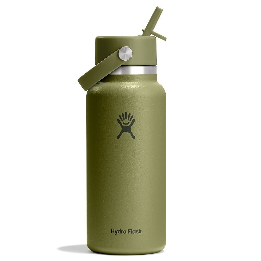 Hydroflask 32oz (946ml) Wide Mouth with Flex Straw Caps