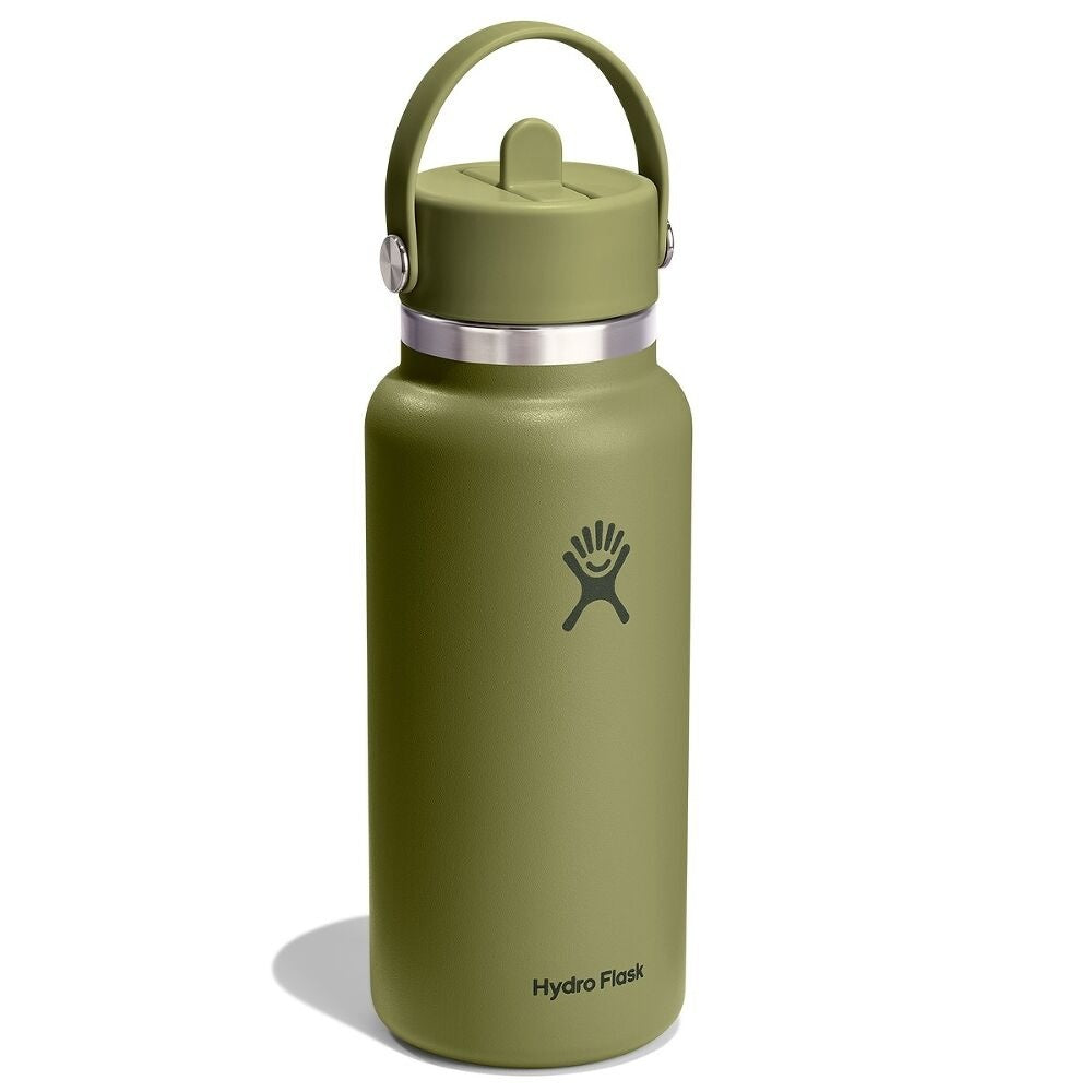 Hydroflask 32oz (946ml) Wide Mouth with Flex Straw Caps