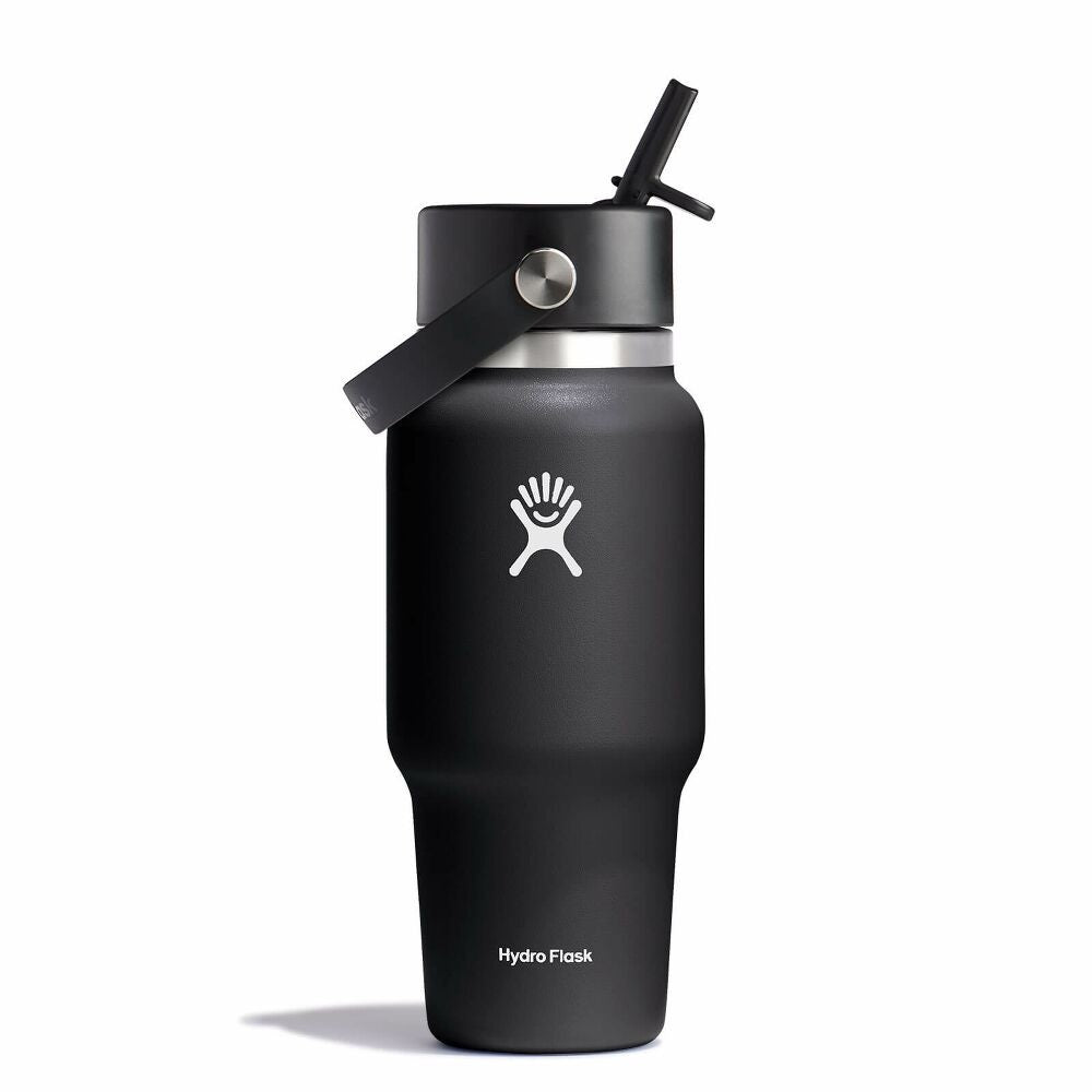 Hydroflask 24oz (710ml) Wide Mouth Travel Bottle with Flex Straw Caps