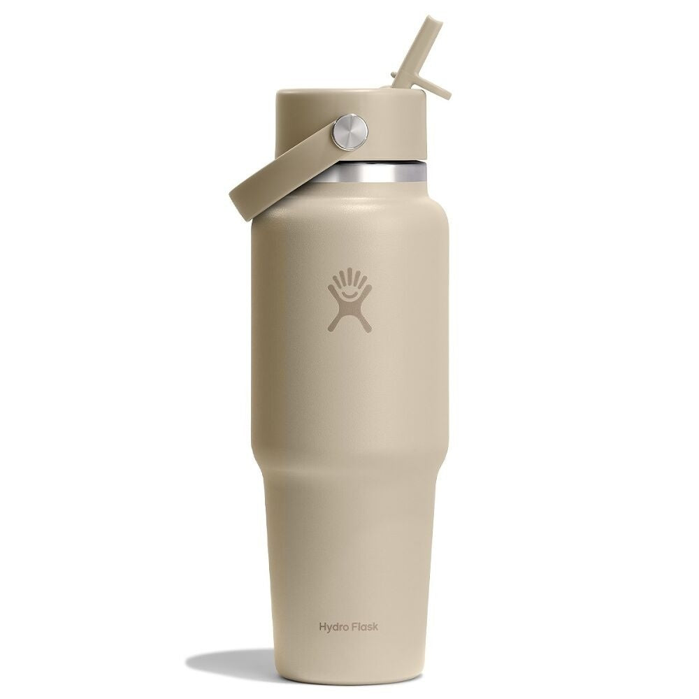 Hydroflask 32oz (946ml) Wide Mouth Travel Bottle with Flex Straw Cap - Oat