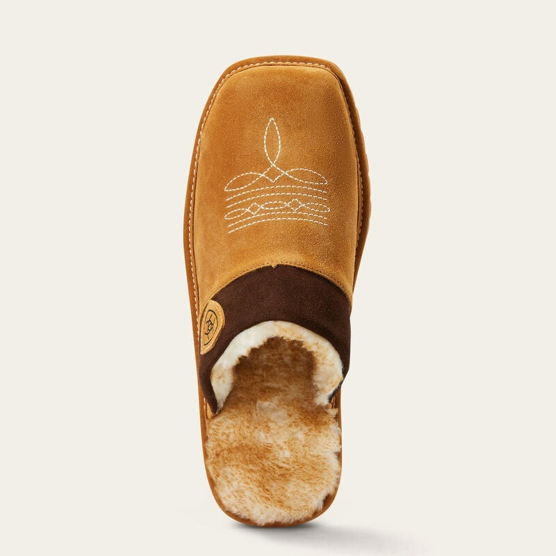 Ariat Mens Silversmith Square Toe Slippers - Chestnut