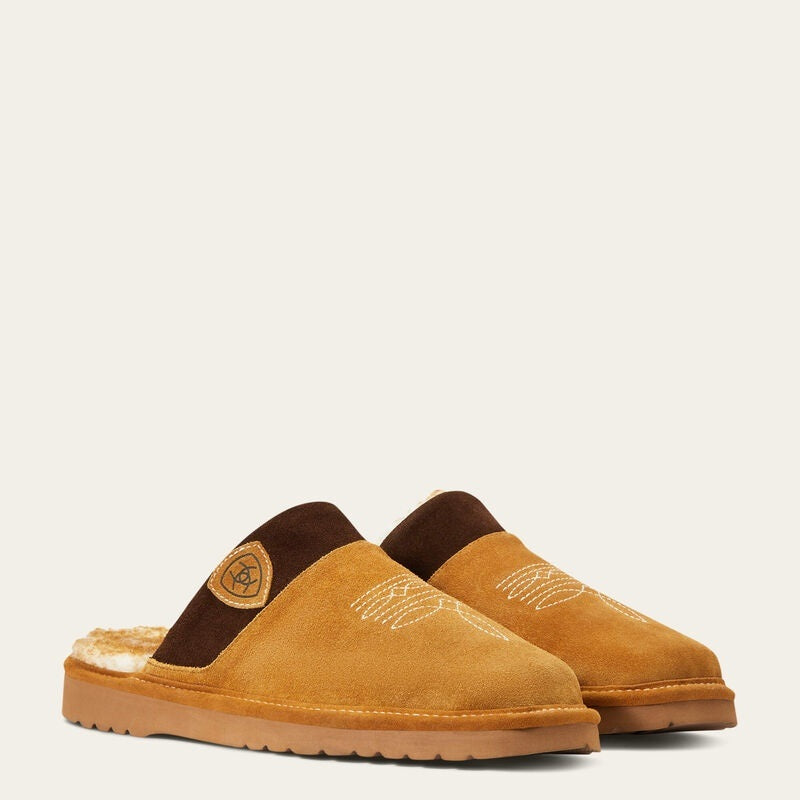 Ariat Mens Silversmith Square Toe Slippers - Chestnut