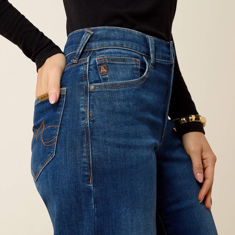 Ariat Womens High Rise Revel Vilma Ultrastretch Wide Leg Jeans - Norwalk