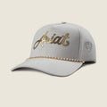 Ariat Womens Script With Pearl Rope Brim Cap - Khaki