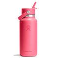 Hydroflask 32oz (946ml) Wide Mouth Travel Bottle with Flex Straw Cap - Popstar Pink