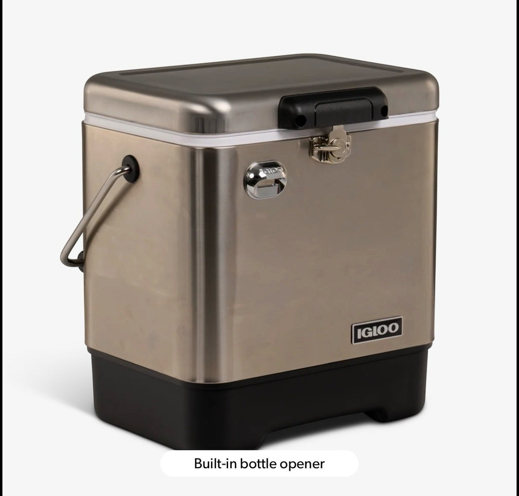 Igloo Legacy 20QT Cooler - Stainless Steel