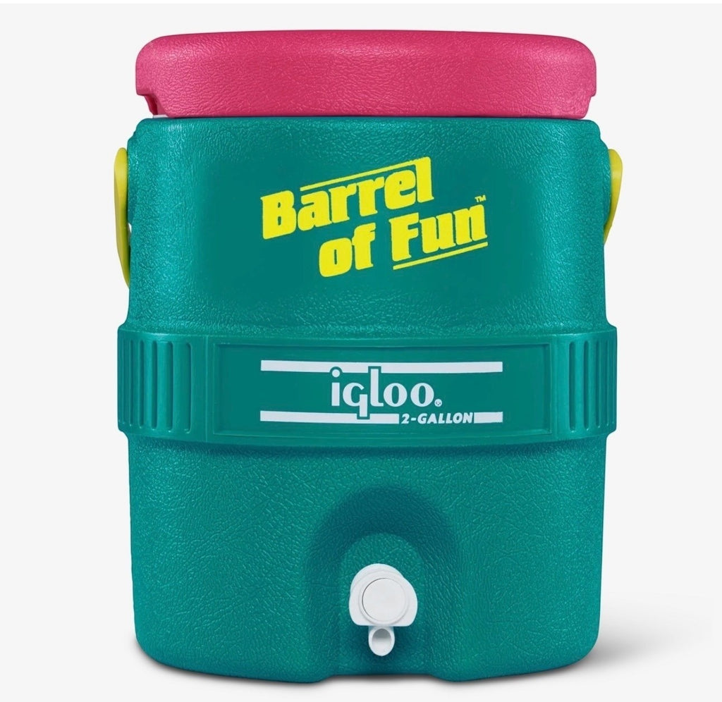 Igloo Retro Barrel of Fun 2 Gallon Jug - Dark Jade