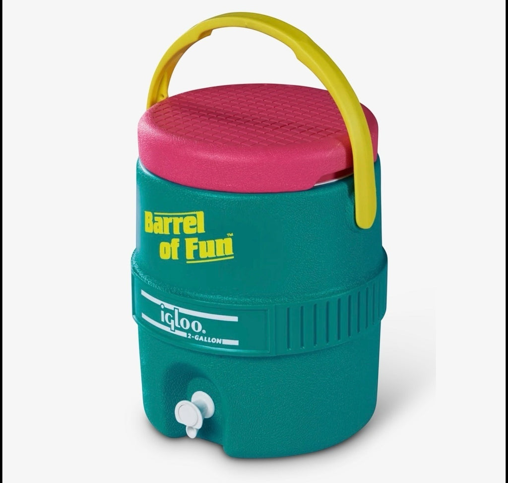 Igloo Retro Barrel of Fun 2 Gallon Jug - Dark Jade