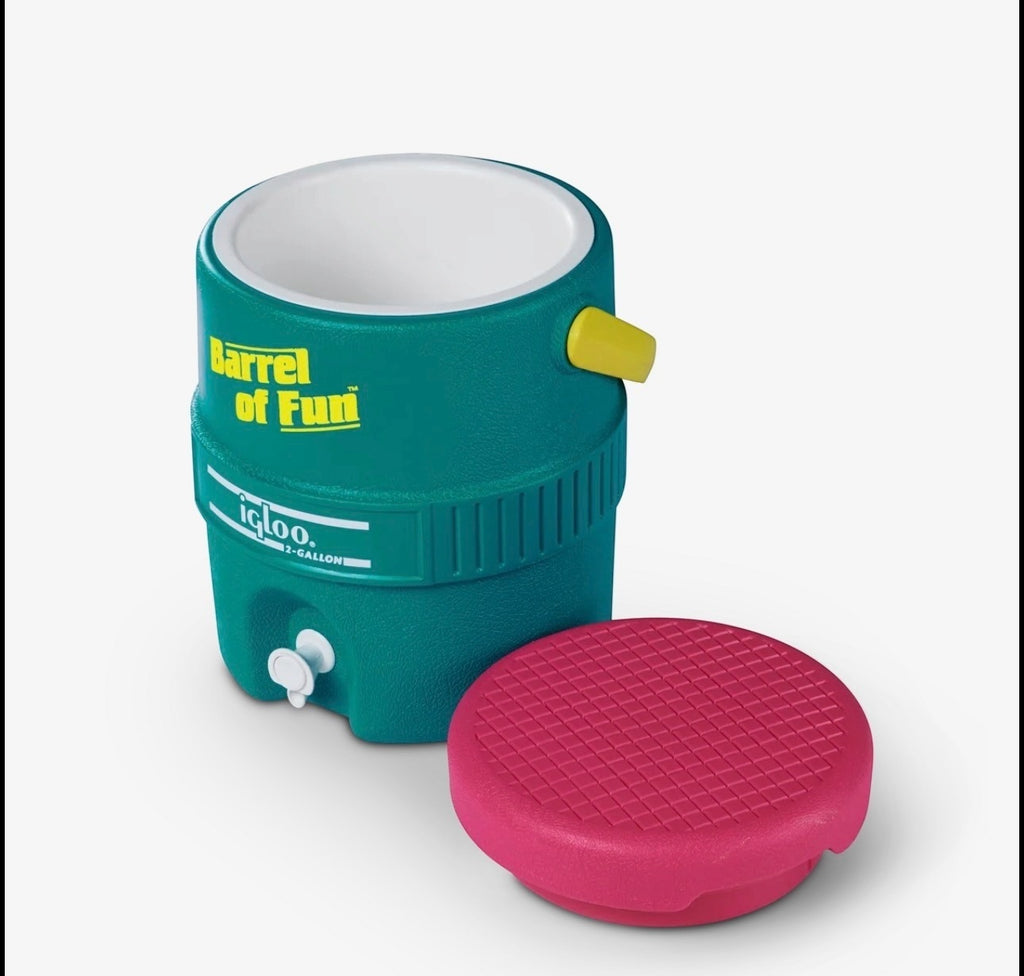 Igloo Retro Barrel of Fun 2 Gallon Jug - Dark Jade