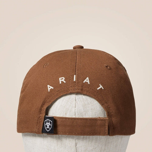 Ariat Womens Lace Logo Velcro Back Cap - Brown