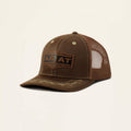 Ariat Mens Vintage Logo Patch Snapback Cap - Brown
