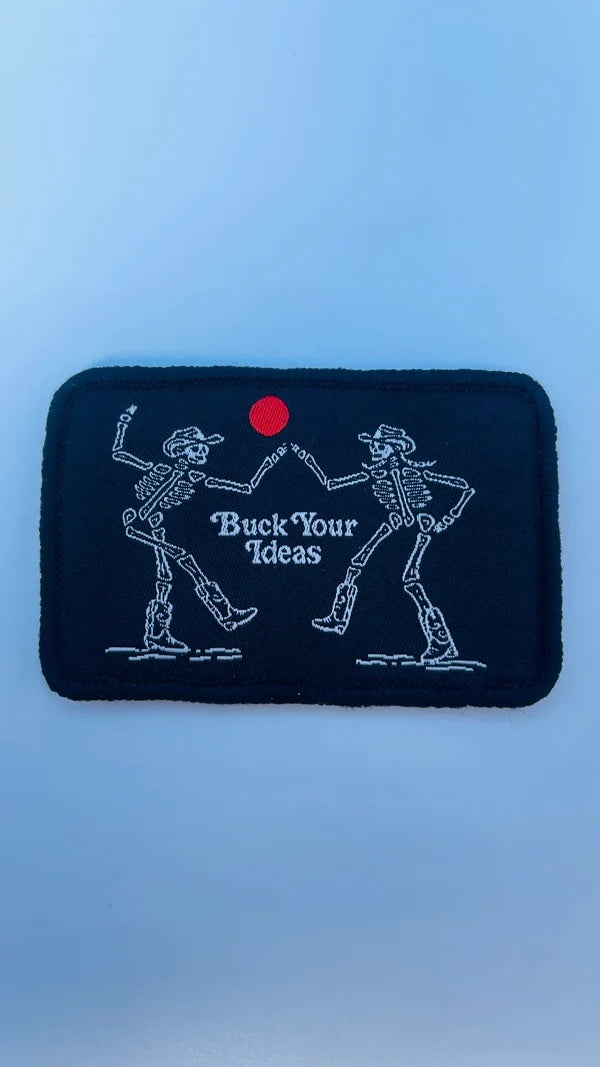 Buck Your Ideas Dancing Skeletons Velcro Patch