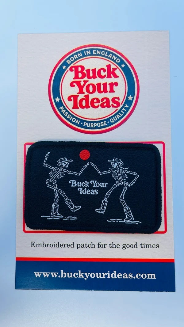 Buck Your Ideas Dancing Skeletons Velcro Patch